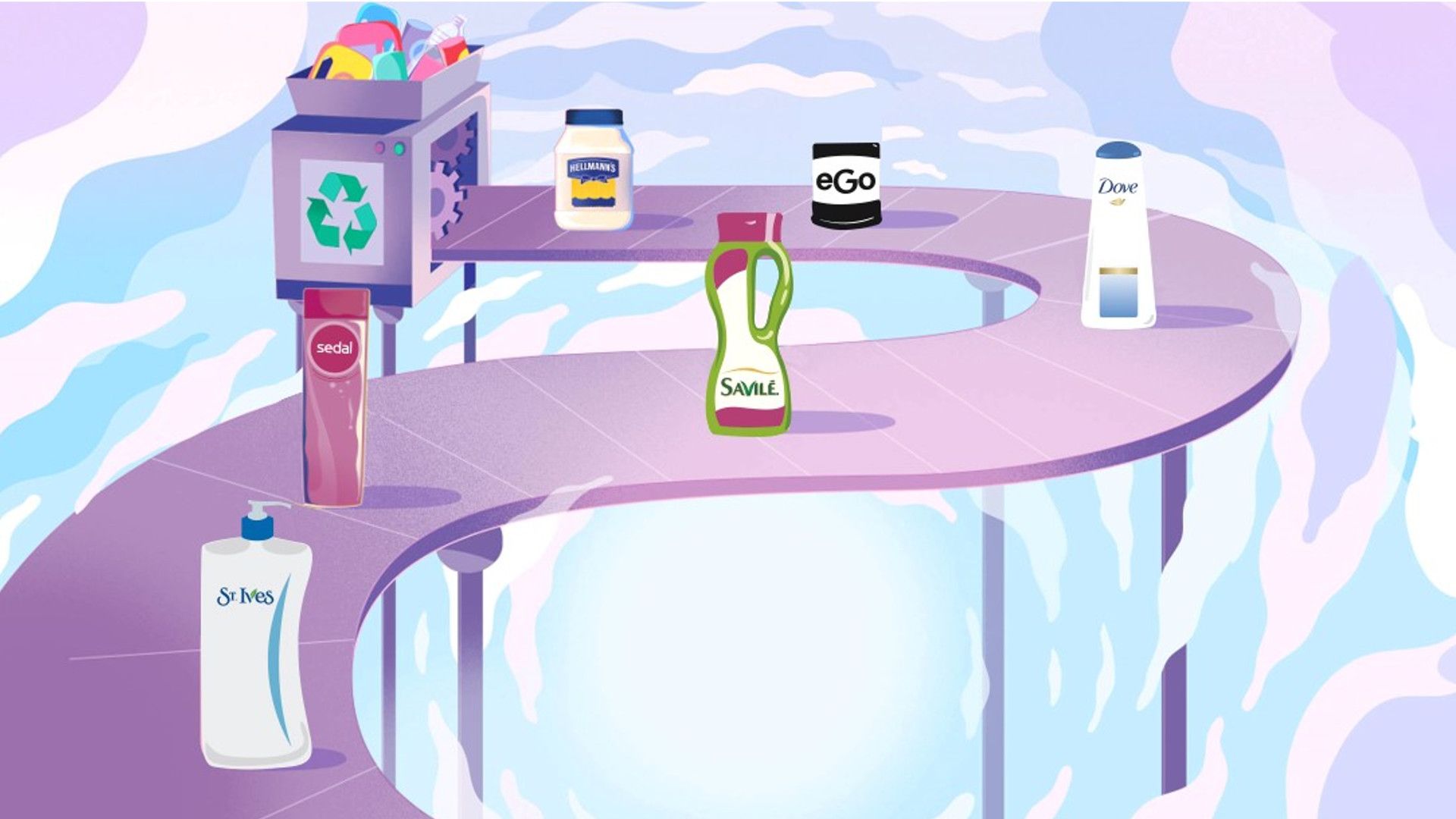 Productos reciclables Unilever