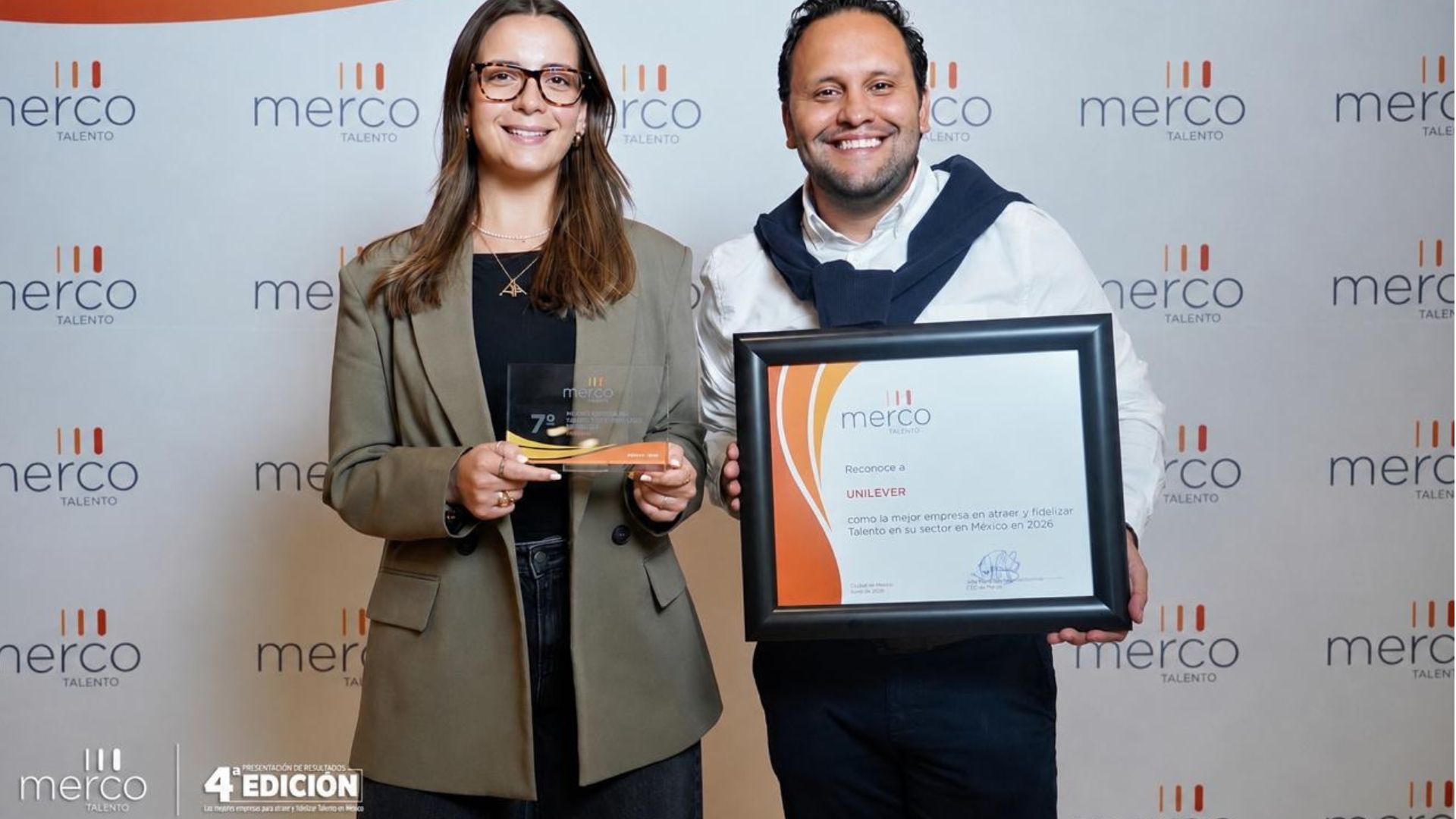 Unilever de México recibe reconocimiento Merco Talento 2026 por liderazgo, gestión de Recursos Humanos y cultura laboral.