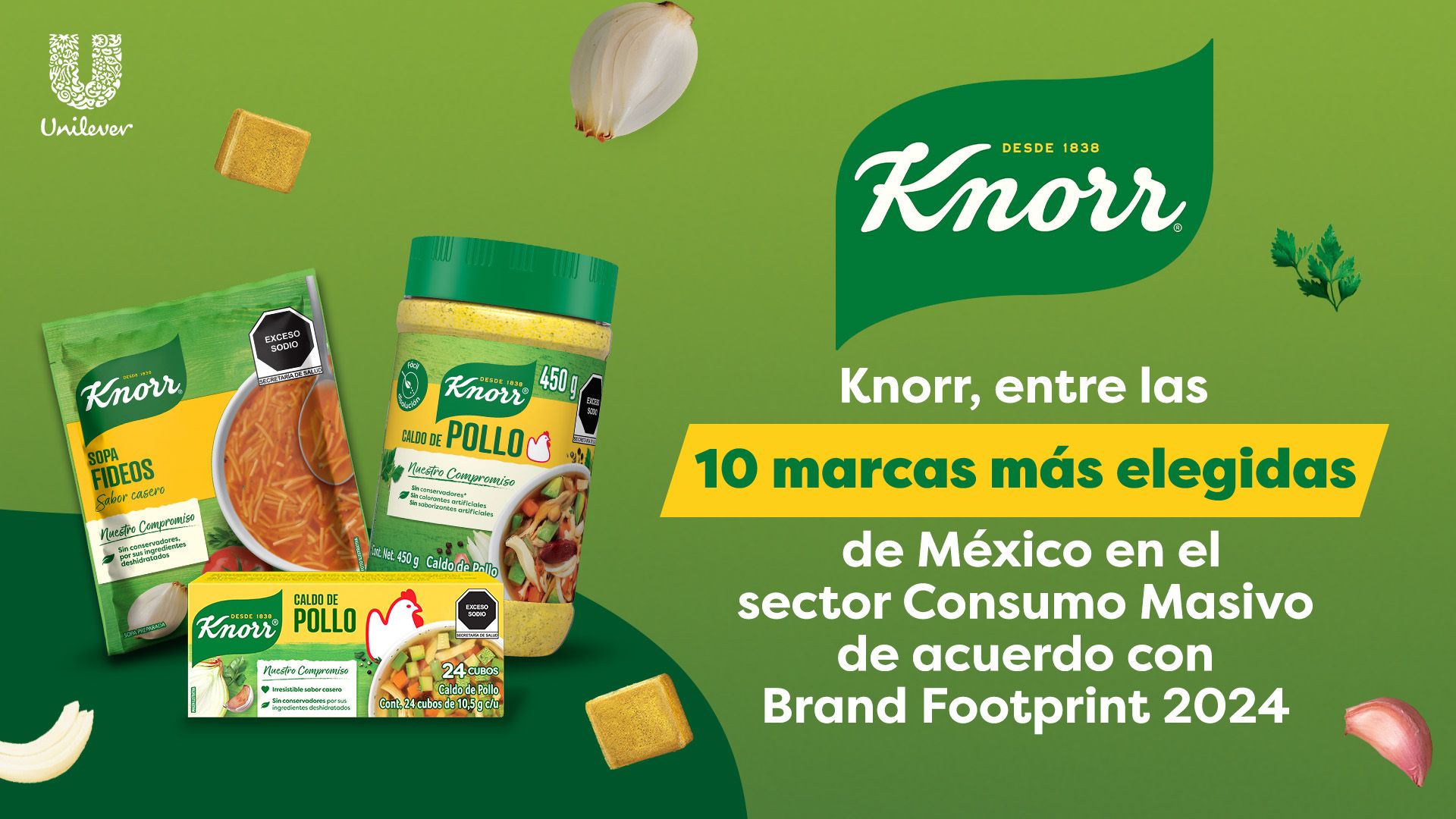 Knorr, entre las 5 marcas más elegidas por los mexicanos