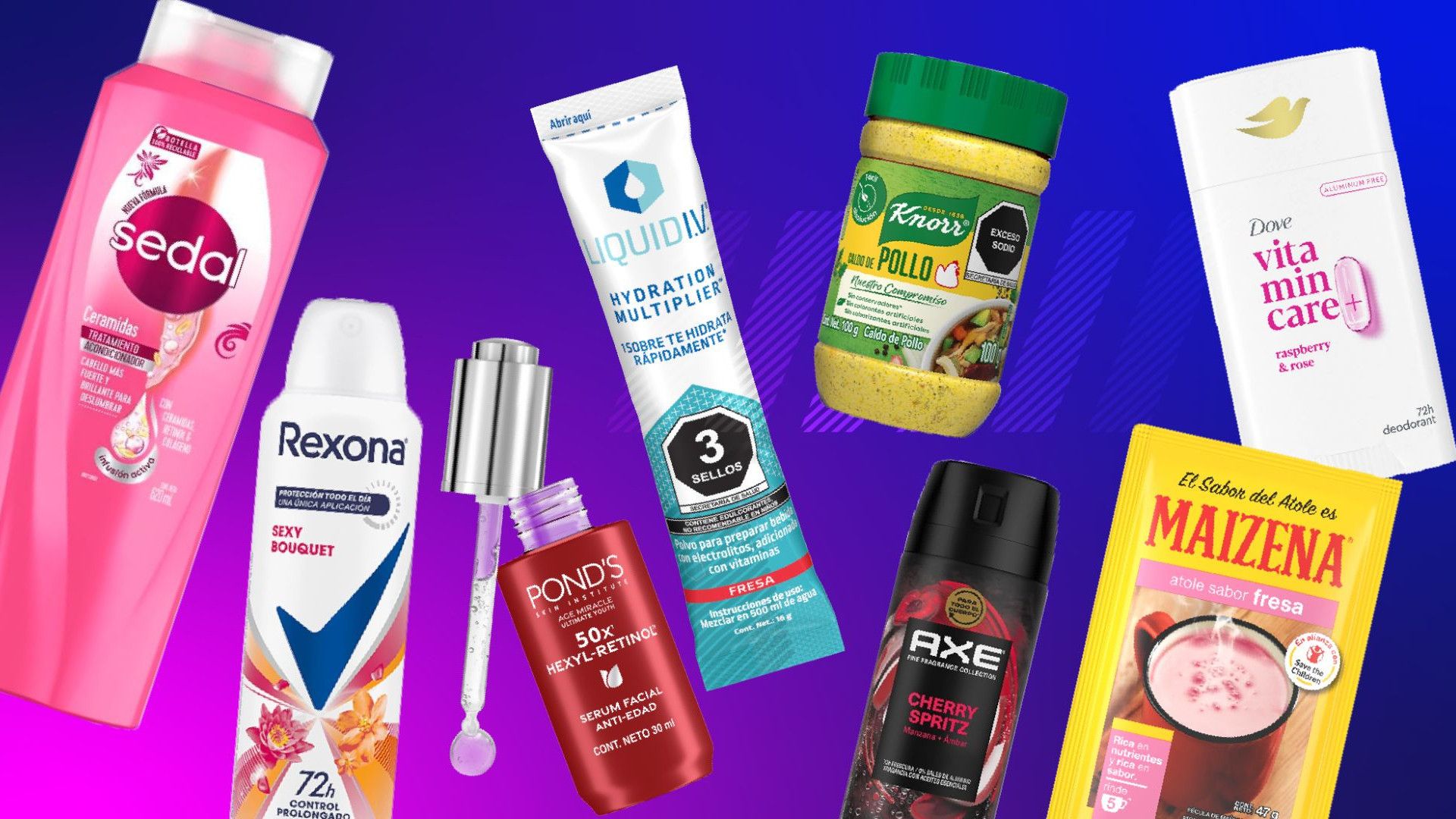 Varios productos de Unilever.