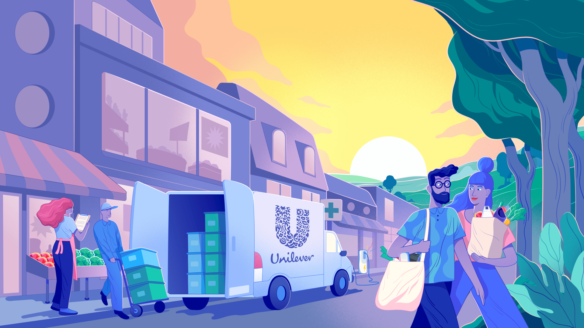 Ilustración de la cadena de valor en Unilever