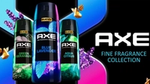 Tres nuevas fragancias de Axe Fine Fragrance Collection: Green Geranium, Blue Lavender y Aqua Citrus.